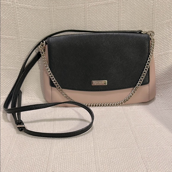 KATE SPADE NEW YORK Black and Pink Crossbody Bag - Picture 1 of 10